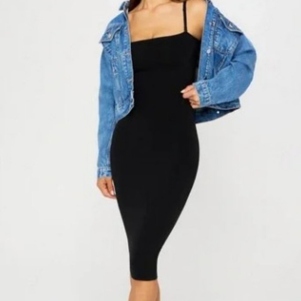 NWT Yitty Nearly Naked Shaping 5 in 1 Convertible Blk Dress Sz Med MSRP $130